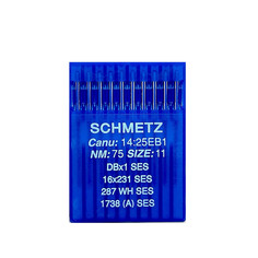 Иглы Schmetz DBx1 №75 SES для трикотажа для промышленных швейных машин