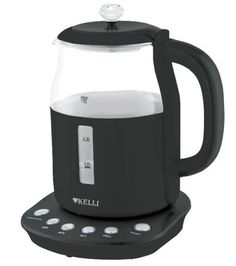 Чайник электрический KELLI KL-1373 1.7 л черный, прозрачный