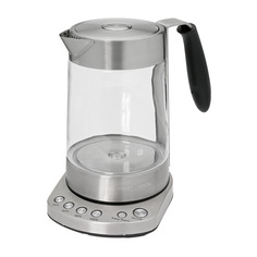 Чайник электрический Profi Cook PC-WKS 1020 G 1.7 л серебристый, прозрачный
