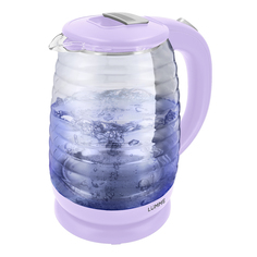 Чайник электрический LUMME LU-4102 2 л прозрачный, фиолетовый