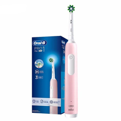 Электрическая зубная щетка Oral-B Pro1 Max 3D розовый