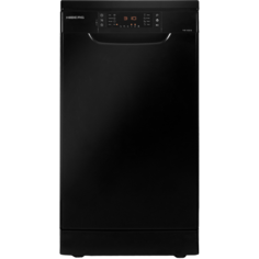 Посудомоечная машина HIBERG F48 1030 B, узкая, отдельностоящая, 8 программ, 3 корзины, цве