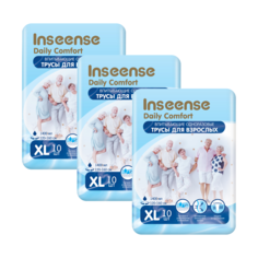 Впитывающие трусы для взрослых Inseense Daily Comfort XL 120-160 см 10 шт 3 упаковки