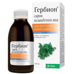 Гербион исландского мха сироп 150мл в комплекте с ложкой дозирующей Krka