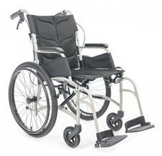 Кресло-коляска механическая МЕТ МК-320 алюминиевая, облегченная