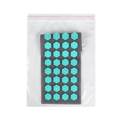 Ипликатор-коврик основа спанбонд 40 модулей 14 ? 32 см темно-серый, бирюзовый Onlitop