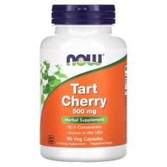 Концентрат вишни NOW Tart Cherry 500мг 90 веганских капсул