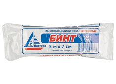 Бинт 5мx7см, плотность 36г Life 1005038