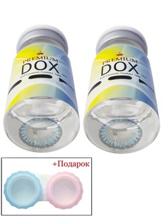 Цветные контактные линзы DOX JS30 SKY BLUE 0,00+Container BC 8,6 DIA 14,2 2 шт +контейнер