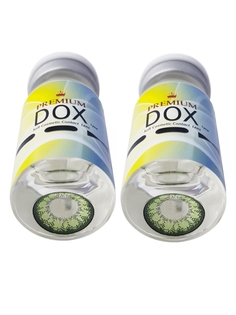 Цветные контактные линзы DOX K2010 GREEN Ci 0.00+Container BC 8,6 DIA 14,2 2 шт+контейнер