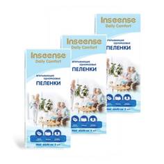 Пеленки одноразовые INSEENSE Daily Comfort 60х90 см 5 шт. 3 уп.