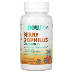 Пробиотики NOW Berrydophilus 2 billion, 60 таблеток