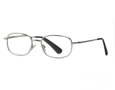 Кемнер оптикс очки корригирующие + 3,00 темно-серые металл полукруглые Kemner Optics