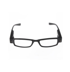 Кемнер оптикс очки корригирующие + 1,00 черные с фонариком пластик Kemner Optics
