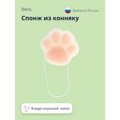 Спонж из конняку Deco clean cats paw