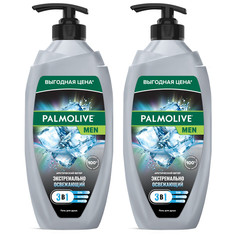 Комплект Мужской гель для душа Palmolive MEN ACTIVE 3в1 Арктический ветер 750 мл х 2 шт.