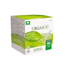 Тампоны гигиенические Organyc с компактным аппликатором Супер 3 капли, 16 шт
