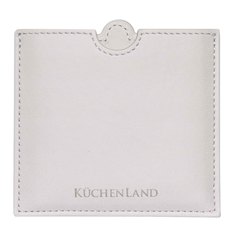 Зеркало карманное, 10х9 см, в чехле, полиуретан, серое, Memo Kuchenland