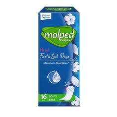 Прокладки ежедневные Molped Pantyliner длинные, 4 капли, 16 шт.