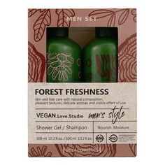 Набор косметики для тела Vegan Love Studio Форест Фрешне для мужчин 2 предмета