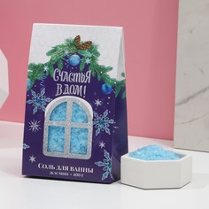 Соль для ванны «Счастья в дом!», 400 г, жасмин No Brand