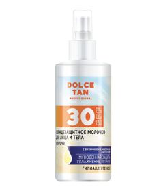 Dolce Tan Солнцезащитное молочко для лица и тела 30 SPF с комплексом UVAUVB фильтров 150мл