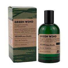 Туалетная вода мужская Delta parfum Vegan Man Studio Green Wind, 100мл Дельта Парфюм