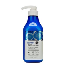 Шампунь-кондиционер FarmStay Collagen Water Full Shampoo and Conditioner, 530 мл
