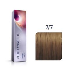 Wella, Крем-краска Illumina Color 7/7 Блонд красно - золотистый, 60мл