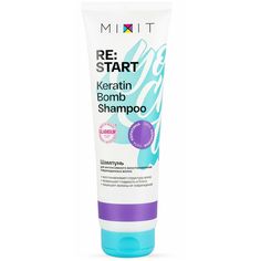 Шампунь Mixit Keratin bomb для интенсивного восстановления поврежденных волос, 400 мл