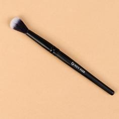 Кисть для макияжа «Premium Brush», 14 см, цвет чёрный Queen Fair