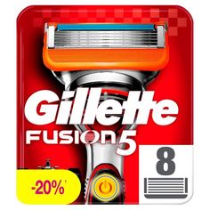 Gillette Fusion Power Сменные кассеты для бритвы, 8 шт