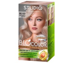 Крем-краска для волос СТУДИО BIOCOLOR 90,102 Платиновый блондин 2 упаковки Studio Professional