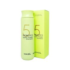 Шампунь Masil 5 Probiotics Apple Vinegar Shampoo от перхоти с яблочным уксусом, 300 мл