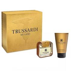 Парфюмерный набор мужской Trussardi My Land туалетная вода 50мл гель для душа 100мл