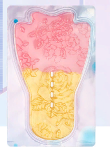 Маска для зоны бикини жёлто-розовая 1шт No Brand