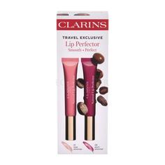 Набор блесков для губ Clarins Lip Perfector travel exclusive candy и rosewood 2шт 12мл