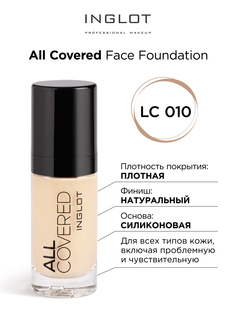 Тональный крем INGLOT плотный All covered LC 010