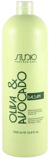 Kapous Professional Бальзам увлажняющий для волос с маслами авокадо и оливы Oliva & Avocad