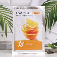Отшелушивающая маска-носки для ног на основе апельсина, размер универсальный, 1 пара No Brand