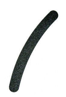 Пилка для ногтей Белита, наждачная на блистере бумеранг, цвет черный, арт.0-6, 18*2см