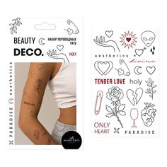 Переводное тату для тела deco by Miami Tattoos Holy