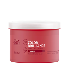 Маска-уход Wella Professionals для защиты цвета окрашенных жестких волос Brilliance 500 мл