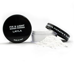Пудра для лица Layla Cosmetics рассыпчатая фиксирующая Fix & Light Baked Powder N1 1 шт