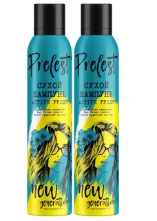 Сухой шампунь Прелесть New Generation Active fresh, 2х200 мл