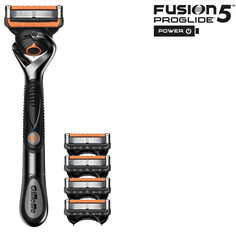 Бритвенный станок Gillette Fusion5 ProGlide Power+4 сменные кассеты Fusion5 ProGlide Power