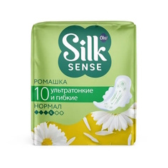 Прокладки гигиенические Ola Silk Sense Ultra Normal Ромашка ультратонкие с крылышками 10шт