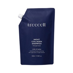 Ночной шампунь для волос с коллагеном сменный блок Treecell Night Collagen Shampoo