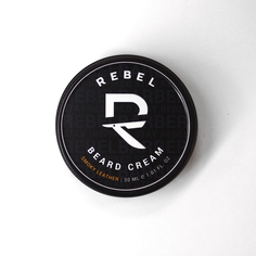 Крем для бороды и усов Rebel Barber Smoky Leather премиальный, 30 мл