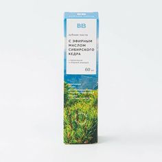 Зубная паста ВкусВилл с эфирным маслом сибирского кедра 60 мл